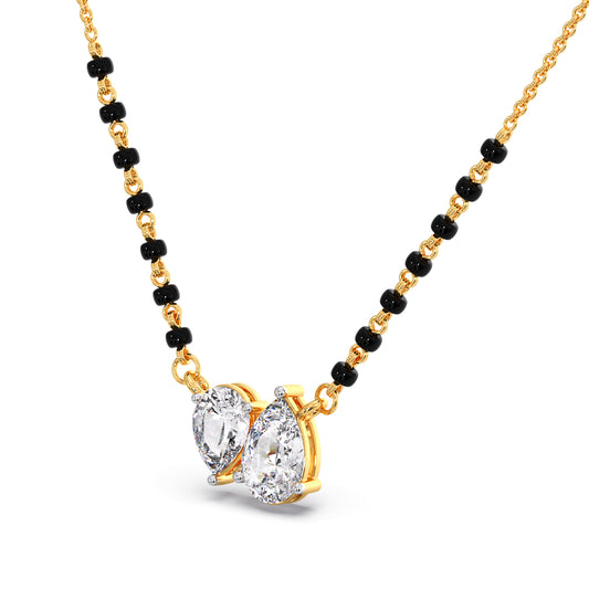 Dual Pear-Cut Diamond Mangalsutra Dual Pear-Cut Diamond Mangalsutra
