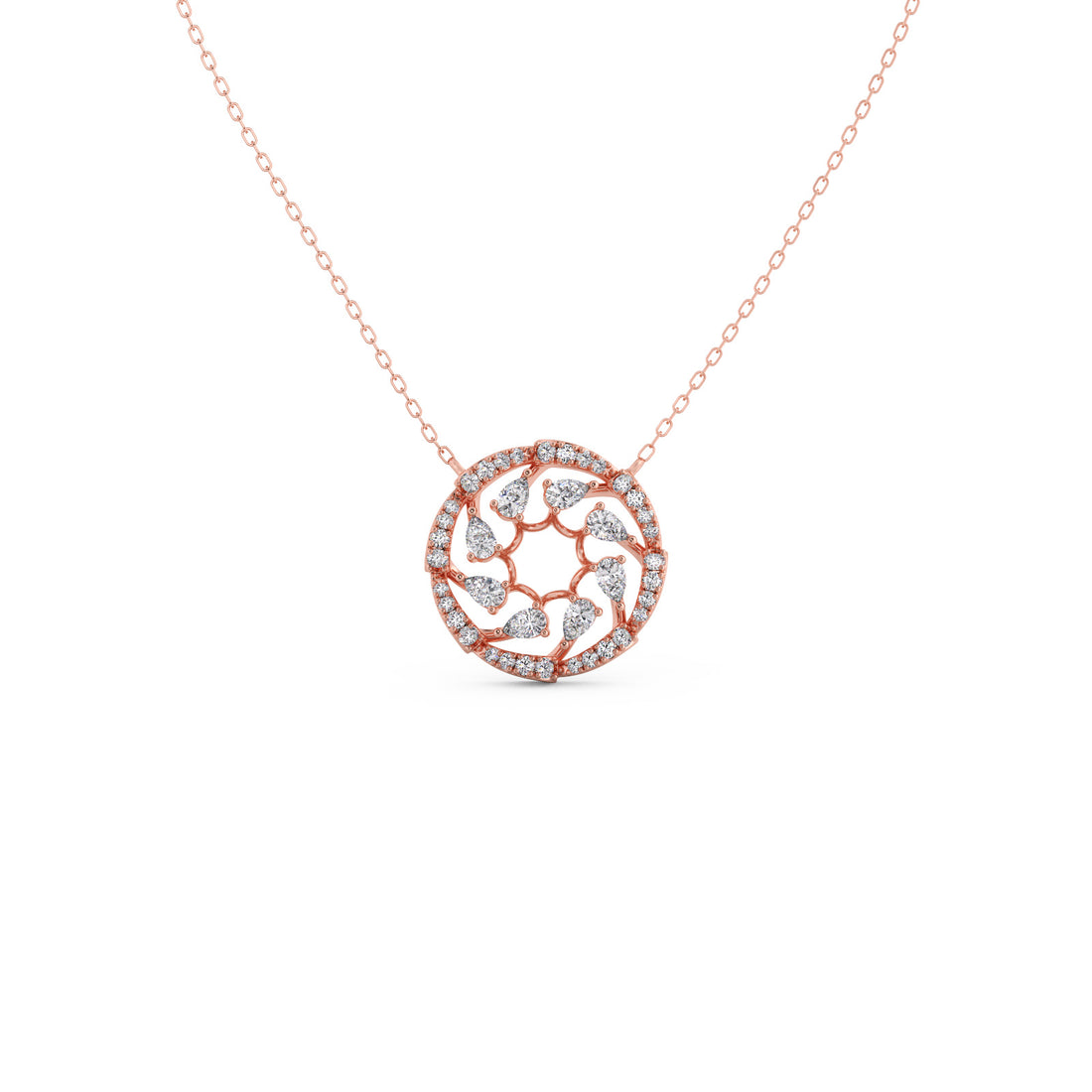 Circle of Grace Diamond Pendant Necklace