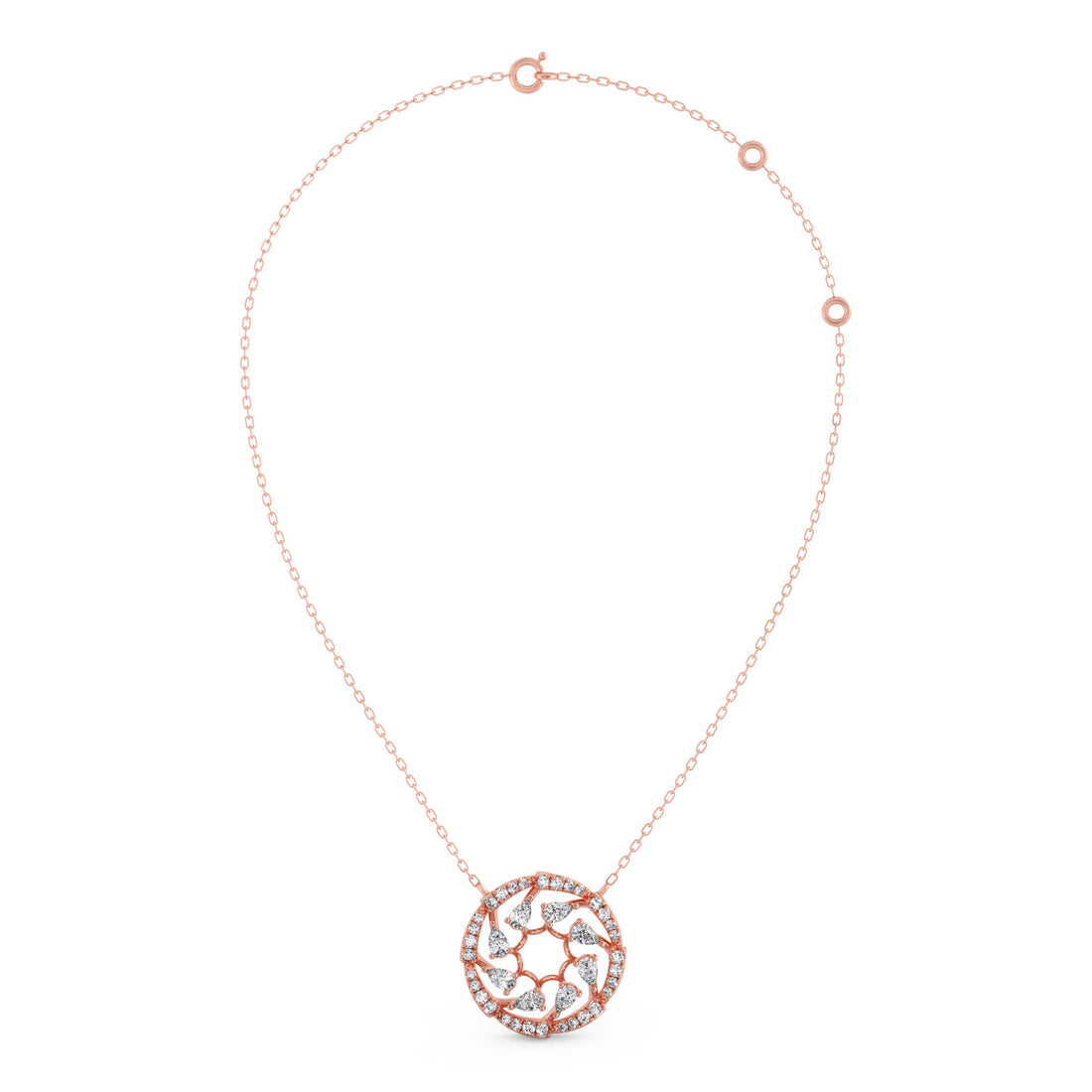 Circle of Grace Diamond Pendant Necklace