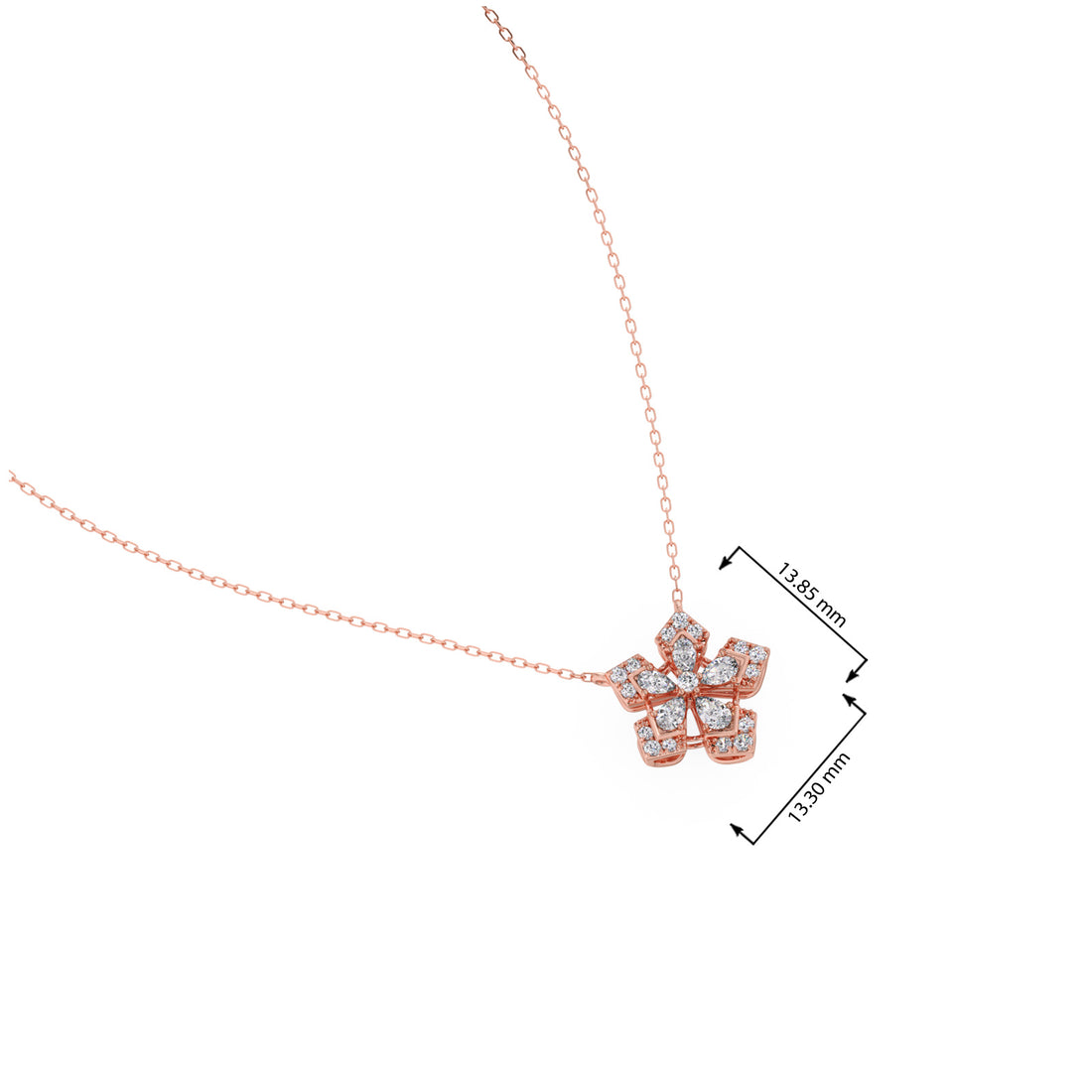 DuoLume Diamond Pendant Necklace