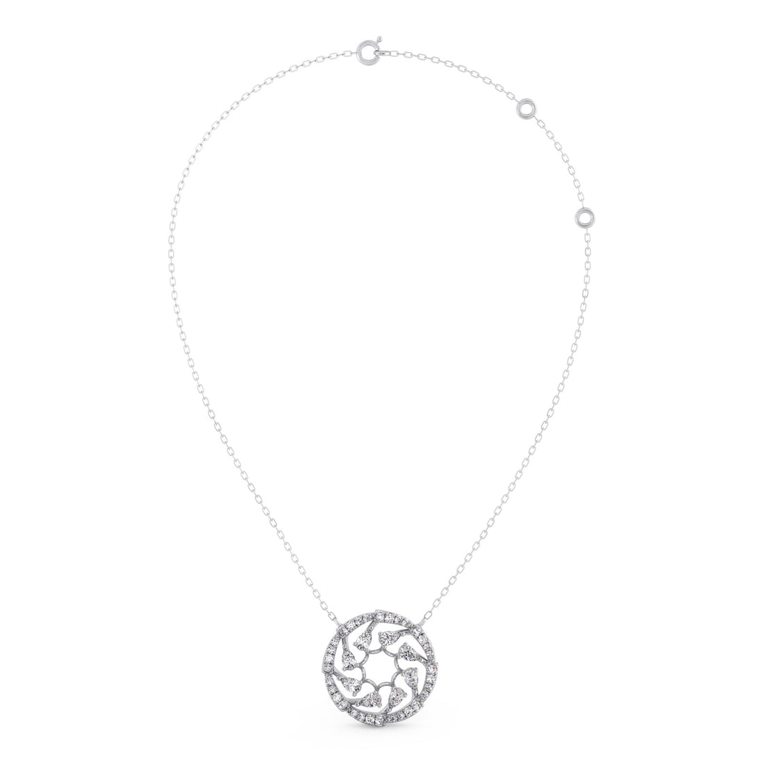 Circle of Grace Diamond Pendant Necklace