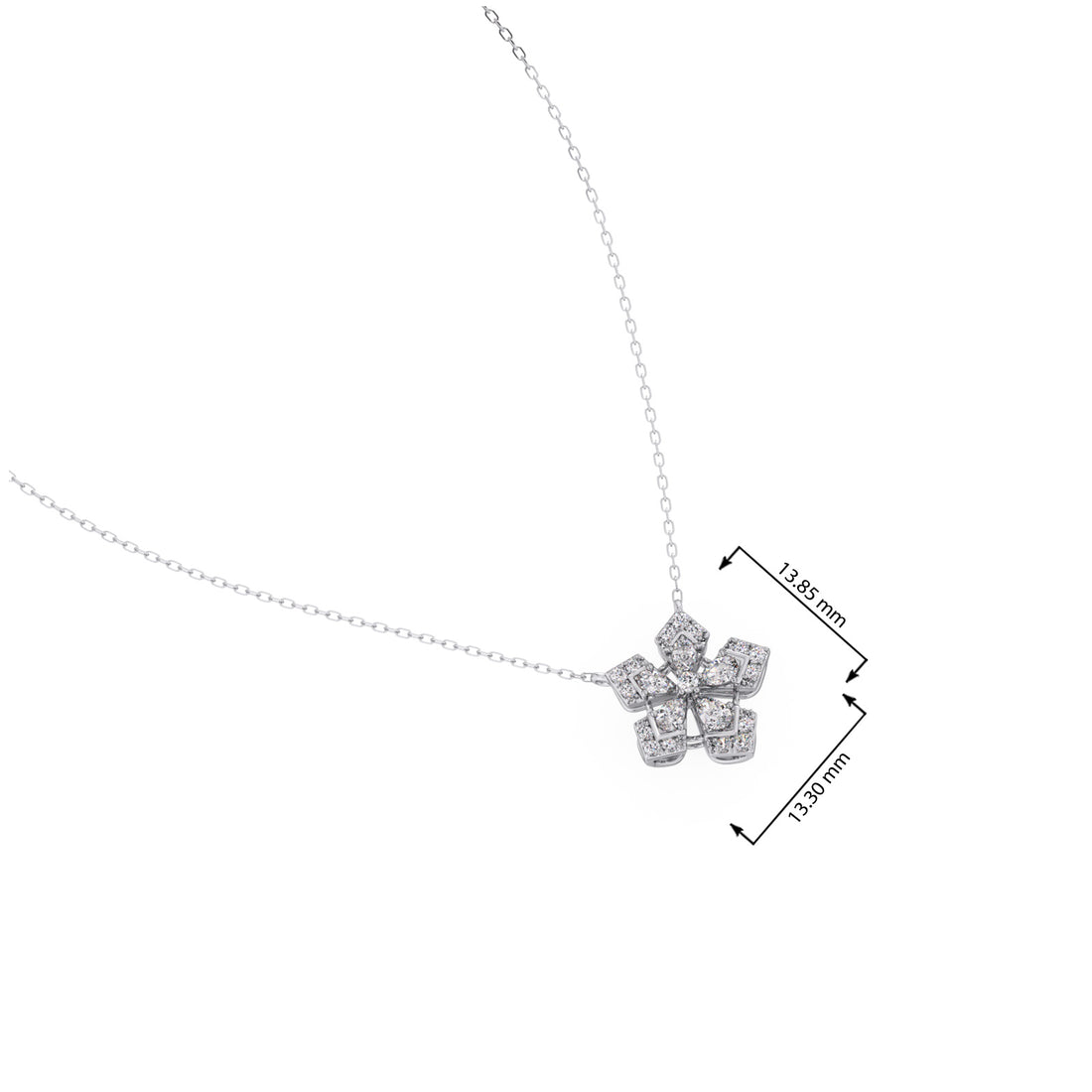 DuoLume Diamond Pendant Necklace