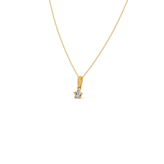 The Starlight Round Solitaire Pendant The Starlight Round Solitaire Pendant
