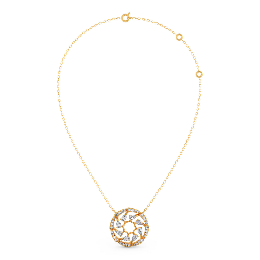 Circle of Grace Diamond Pendant Necklace