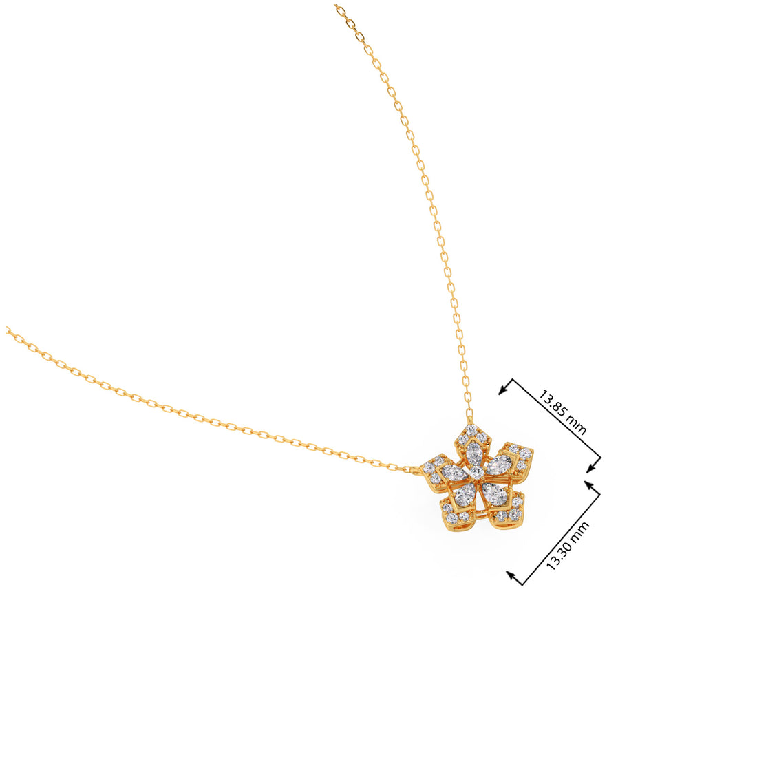DuoLume Diamond Pendant Necklace