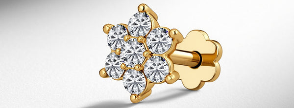 Floral Nose Pin Design