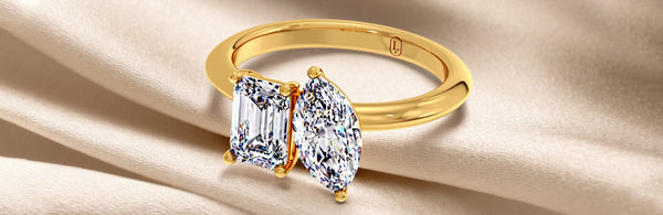 Marquise & Emerald Toi et Moi 
