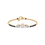 Pear and Round Trio Diamond Mangalsutra Bracelet