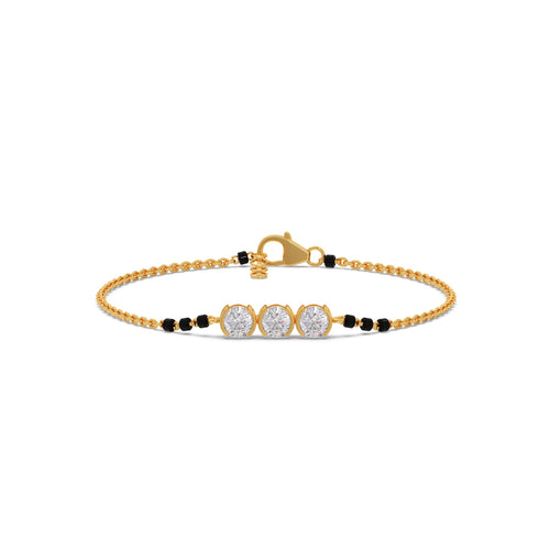 Trinity Diamond Mangalsutra Bracelet