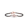 Round Solitaire Diamond Trio Mangalsutra Bracelet