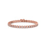 Round Diamond Bezel Set Tennis Bracelet