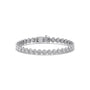 Heart Cut Diamond Bezel Set Tennis Bracelet