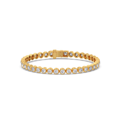 Full Bezel Round Diamond Tennis Bracelet