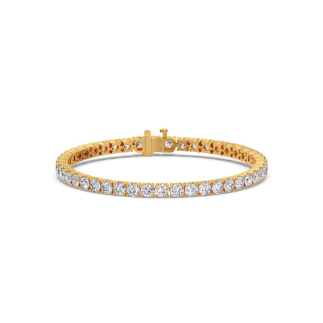 Round Diamond Prong Tennis Bracelet