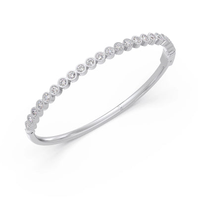 Round Bezel Diamond Bracelet