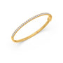 Round Diamond Prong Set Cuff Bracelet