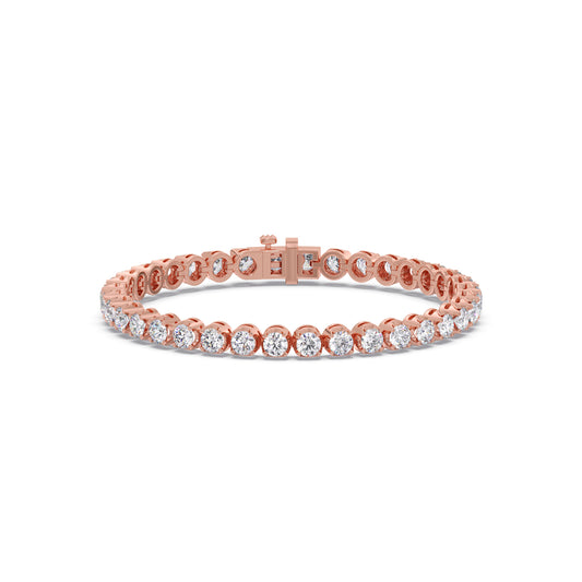 Celeste Round Tennis Bracelet - Rose