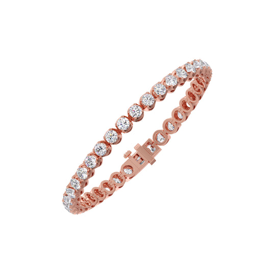 Celeste Round Tennis Bracelet - Rose