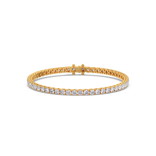 5.23 ct Gleaming Round Diamond Tennis Bracelet