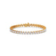 7.18 ct Tilted Pear Diamond Tennis Bracelet