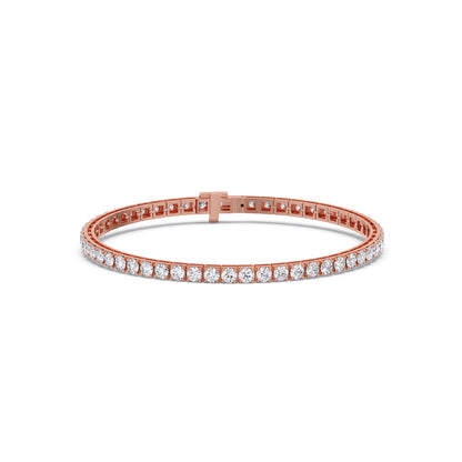 Luminance Link Round Diamond Tennis Bracelet