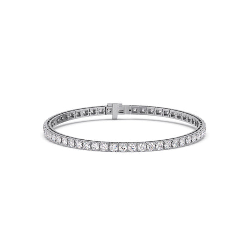 5.4 ct Prismatic Round Diamond Tennis Bracelet