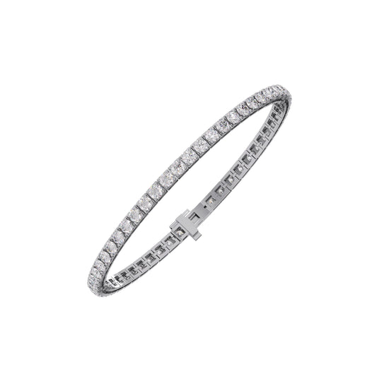 Luminance Link Round Diamond Tennis Bracelet