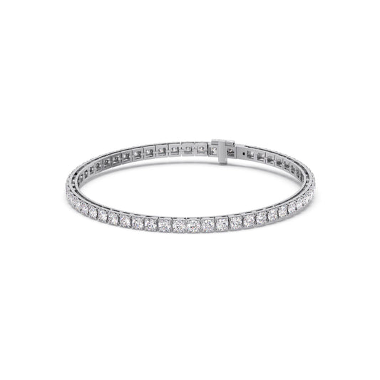 Luminance Link Round Diamond Tennis Bracelet
