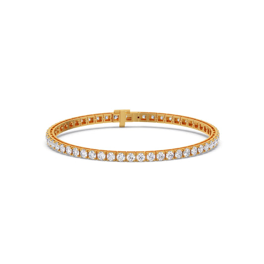 Luminance Link Round Diamond Tennis Bracelet