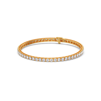 Luminance Link Round Diamond Tennis Bracelet