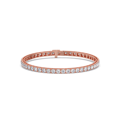 Heirloom Glow Round Diamond Tennis Bracelet