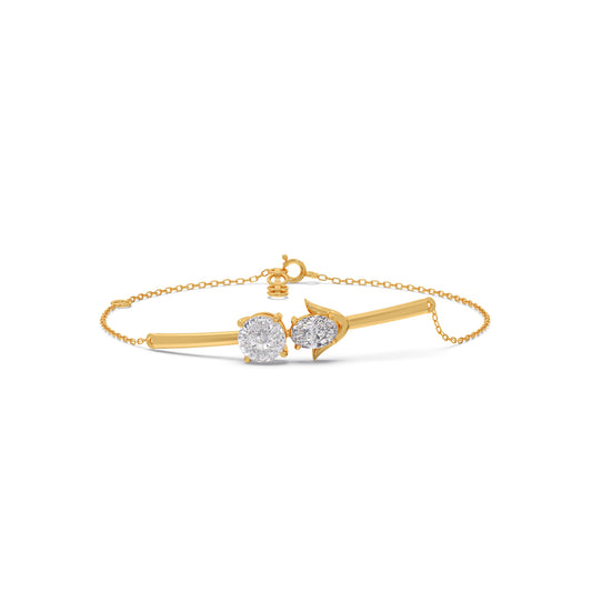 Portuguese Oval Pair Chain Bracelet