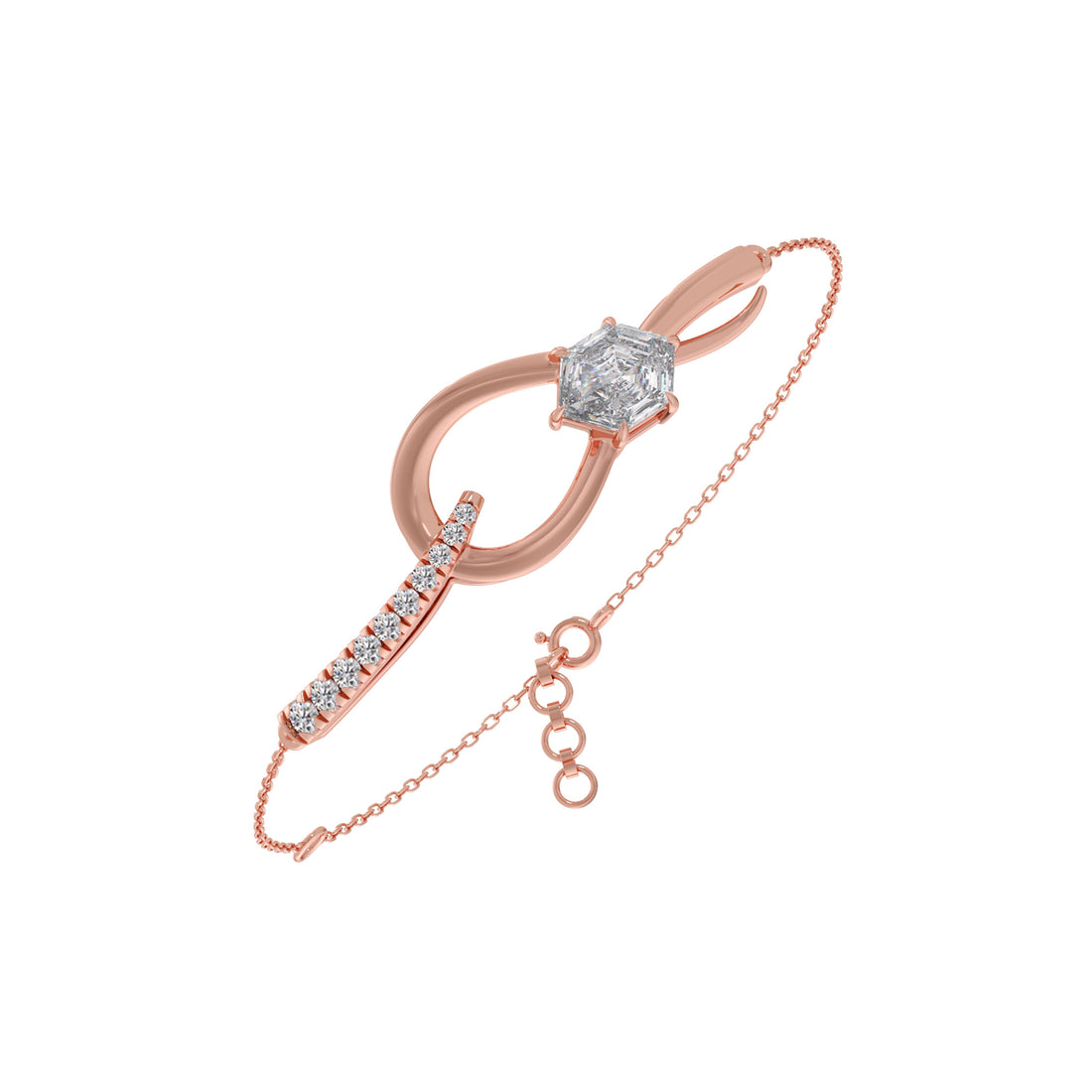 Hexa Loom Chain Bracelet