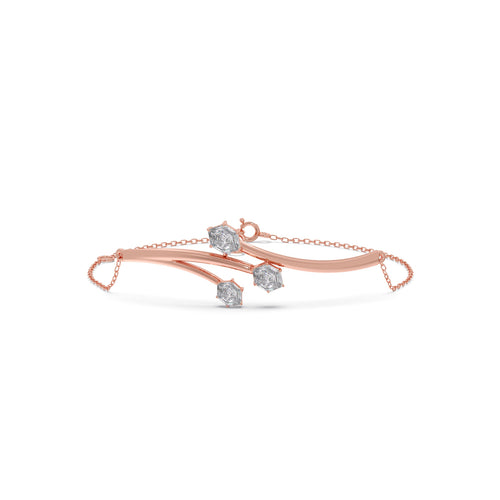 Hexa Twig Chain Bracelet