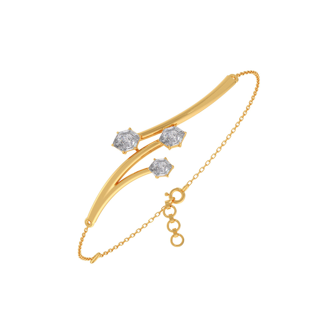 Hexa Twig Chain Bracelet