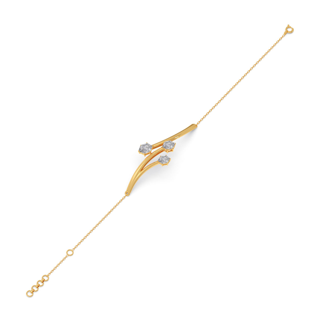 Hexa Twig Chain Bracelet