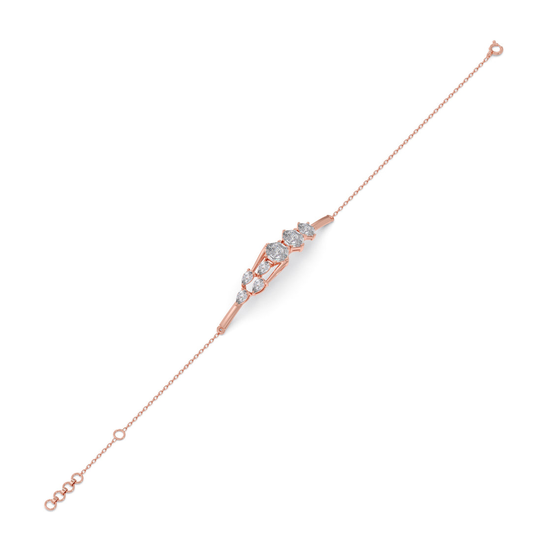 Hexa Axis Chain Bracelet