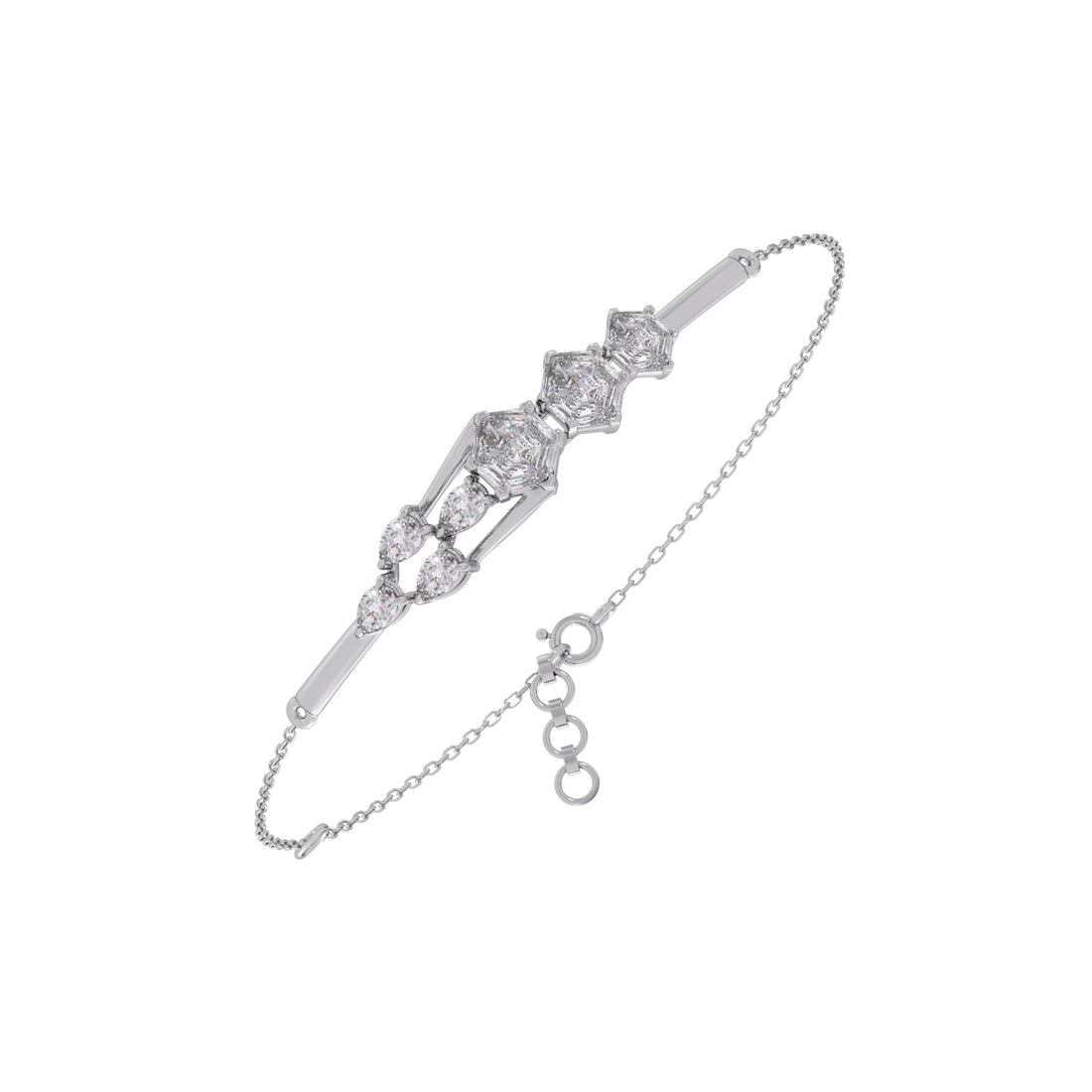 Hexa Axis Chain Bracelet