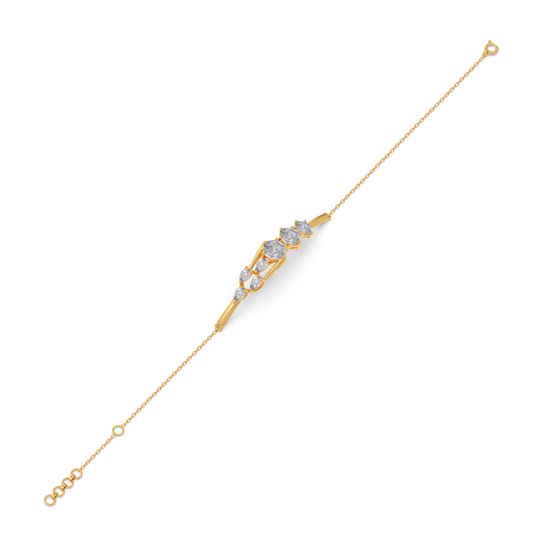 Hexa Axis Chain Bracelet