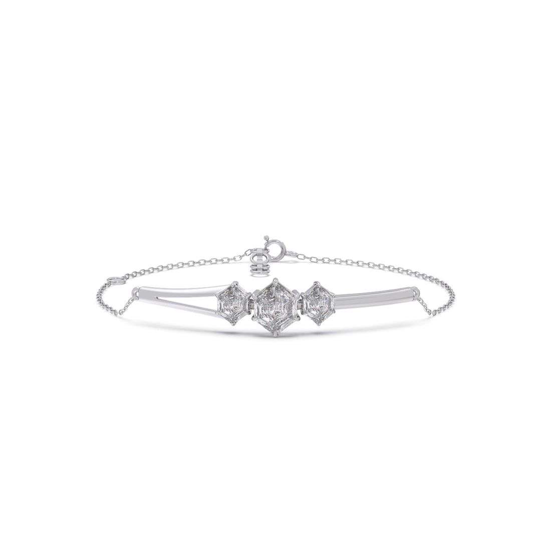 Hexa Trio Chain Bracelet