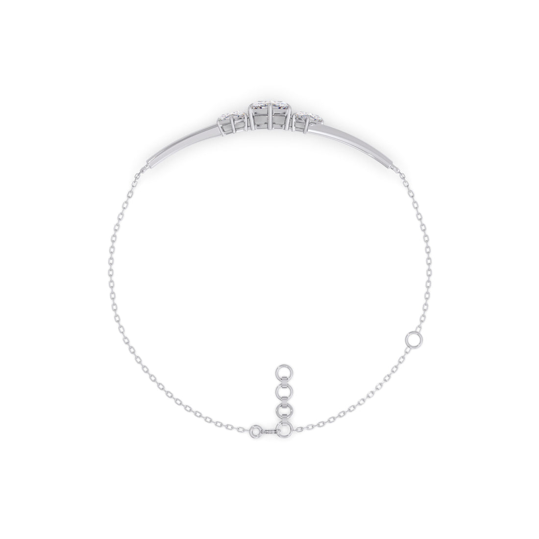 Hexa Trio Chain Bracelet