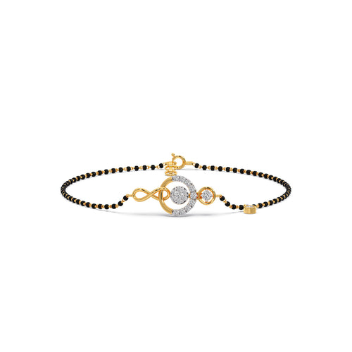 Ananta Cluster Diamond Mangalsutra Bracelet