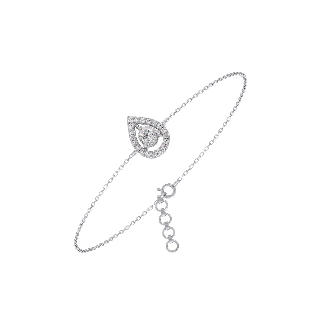 Pearluxe Halo Chain Bracelet