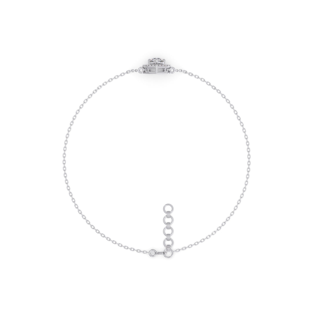 Pearluxe Halo Chain Bracelet