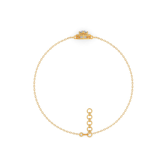 Pearluxe Halo Chain Bracelet