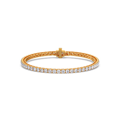 6.05ct Delicate Round Diamond Tennis Bracelet