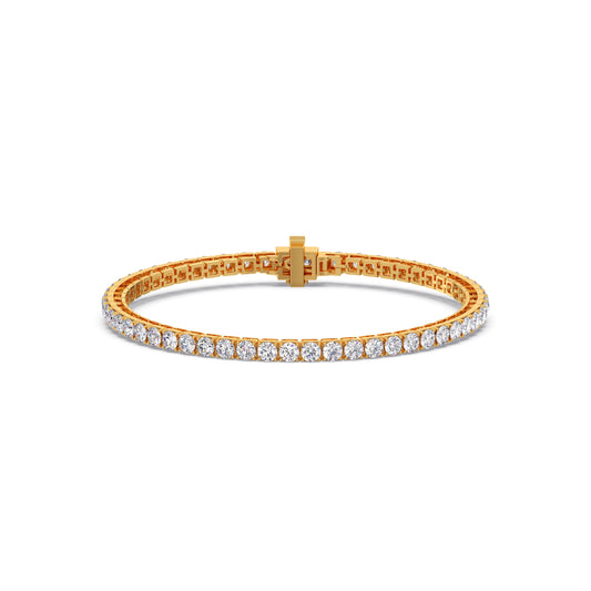 6.05ct Delicate Round Diamond Tennis Bracelet