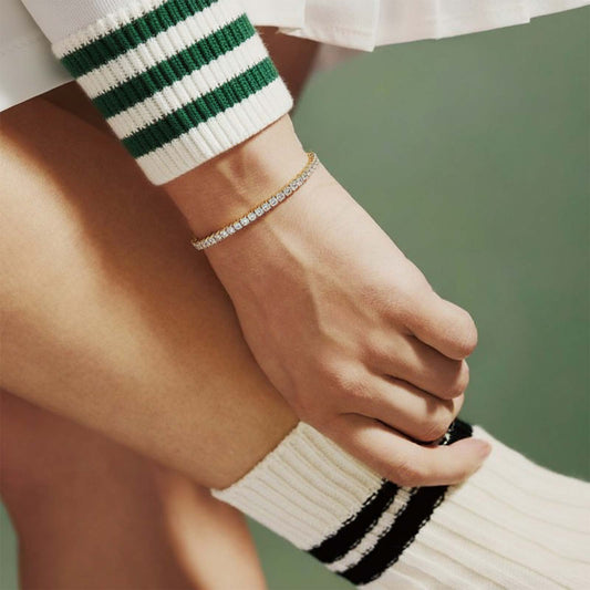 6.05ct Delicate Round Diamond Tennis Bracelet