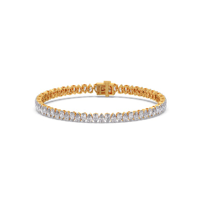 Eternal Pear Diamond Tennis Bracelet