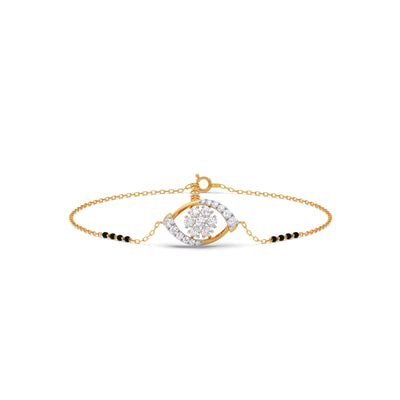 Nitya Cluster Diamond Mangalsutra Bracelet